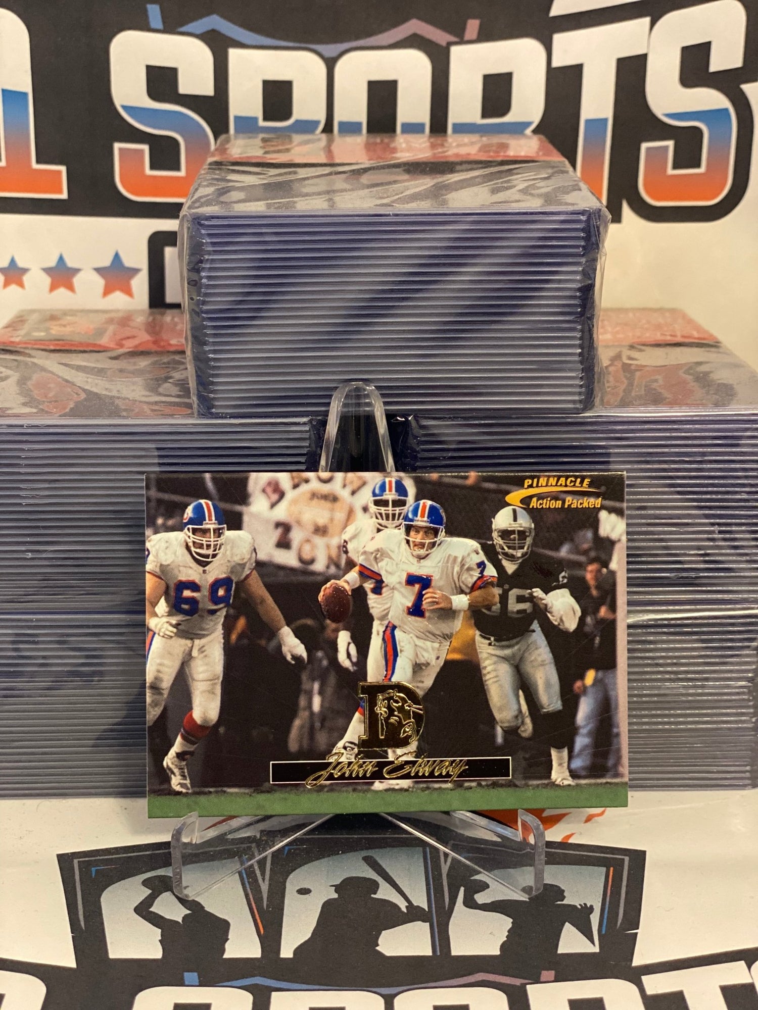 1996 Pinnacle Action Packed John Elway #61