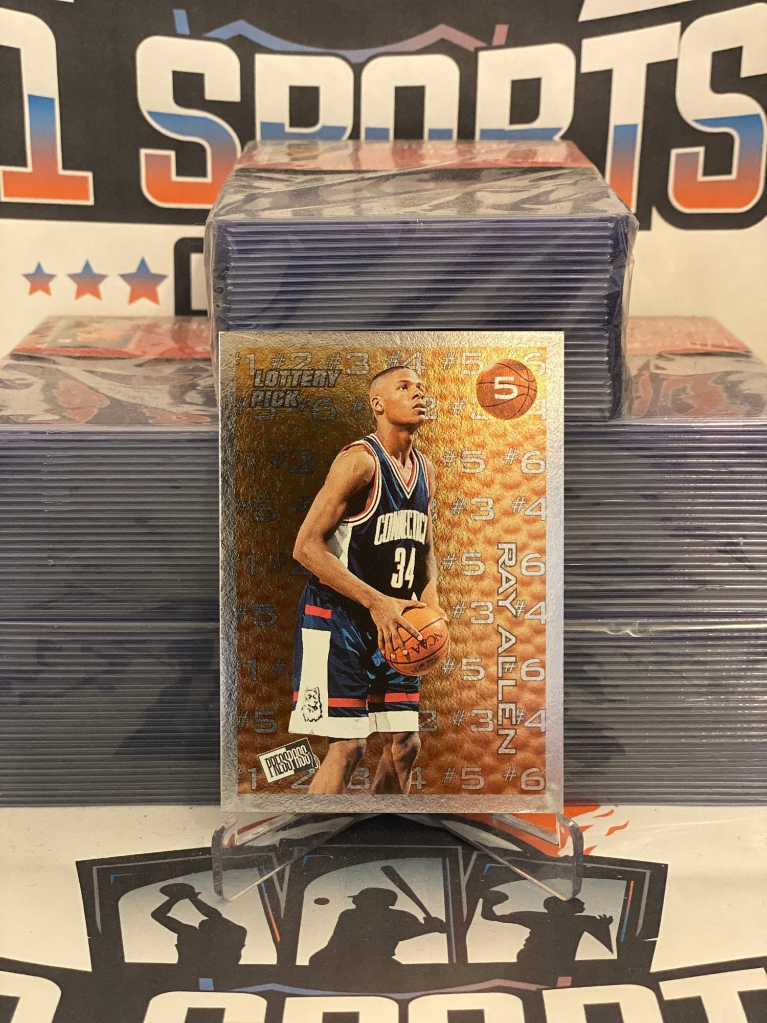 1996 Press Pass (Lottery Pick) Ray Allen Rookie #L5