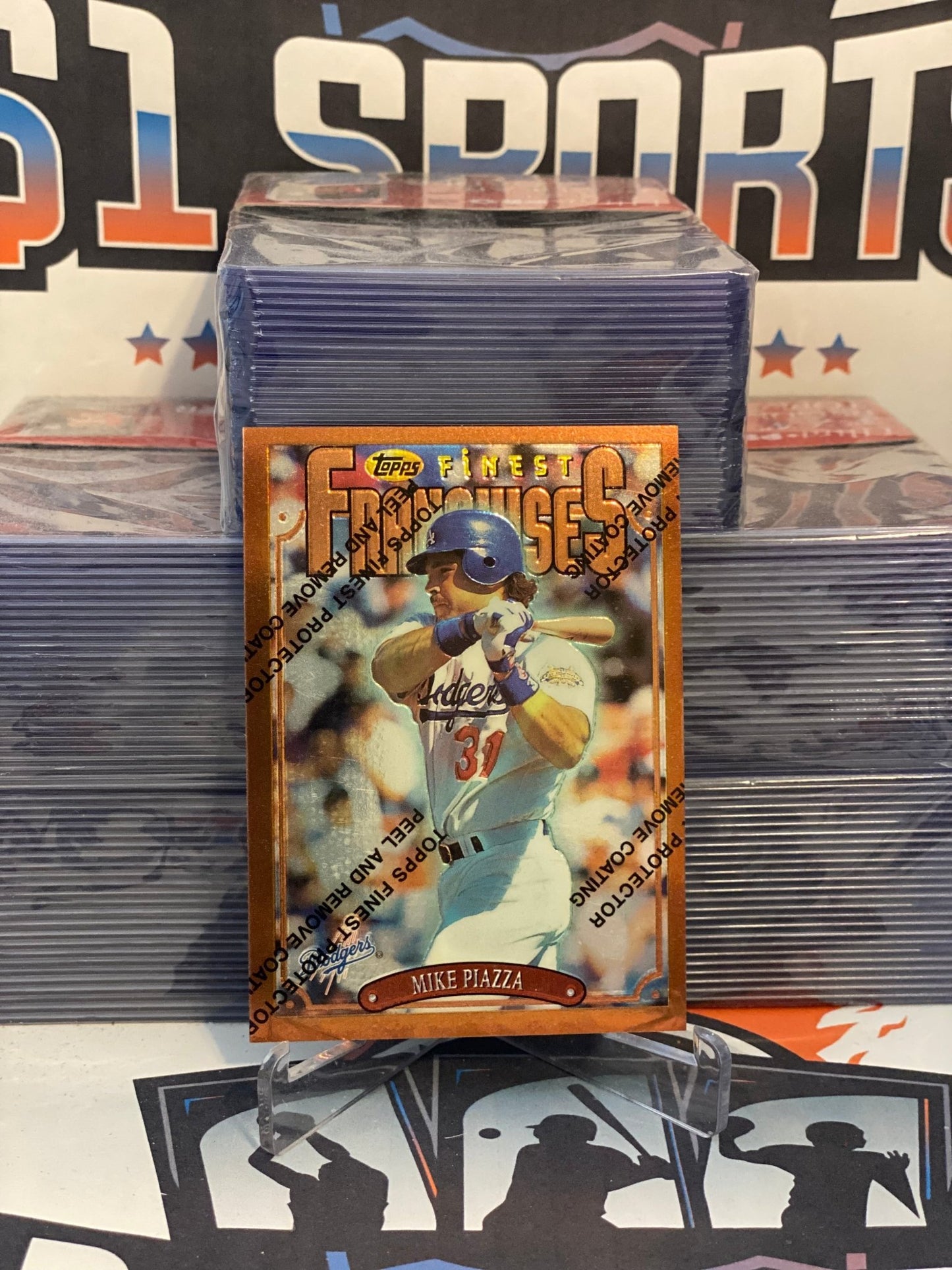 1996 Topps Finest (Franchises) Mike Piazza #275