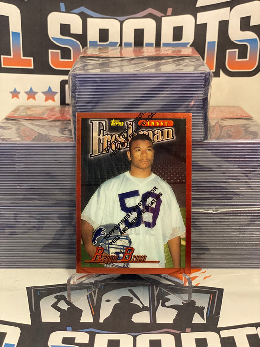1996 Topps Finest (Freshman) Reggie Brown Rookie #345