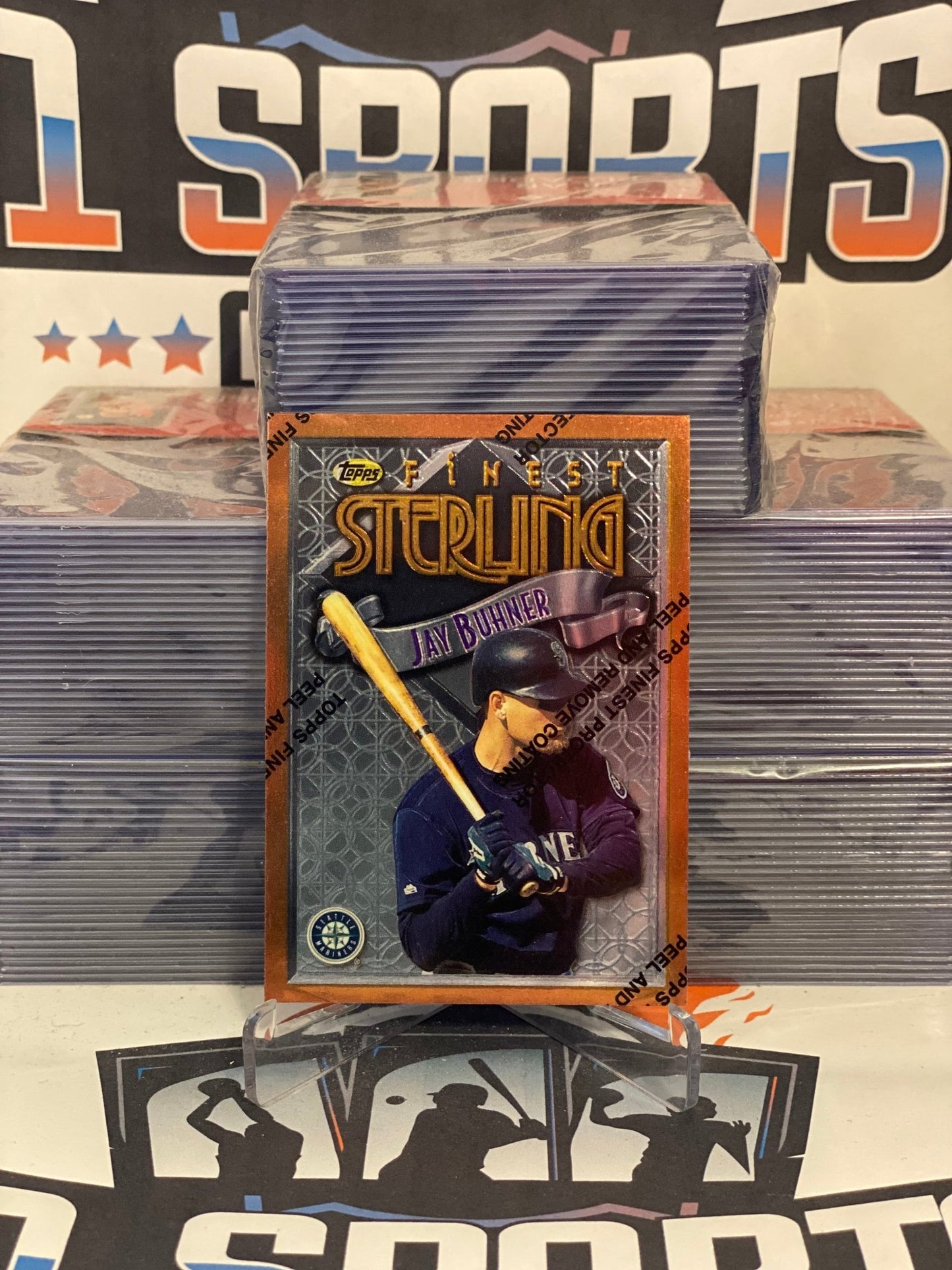 1996 Topps Finest (Sterling) Jay Buhner #237