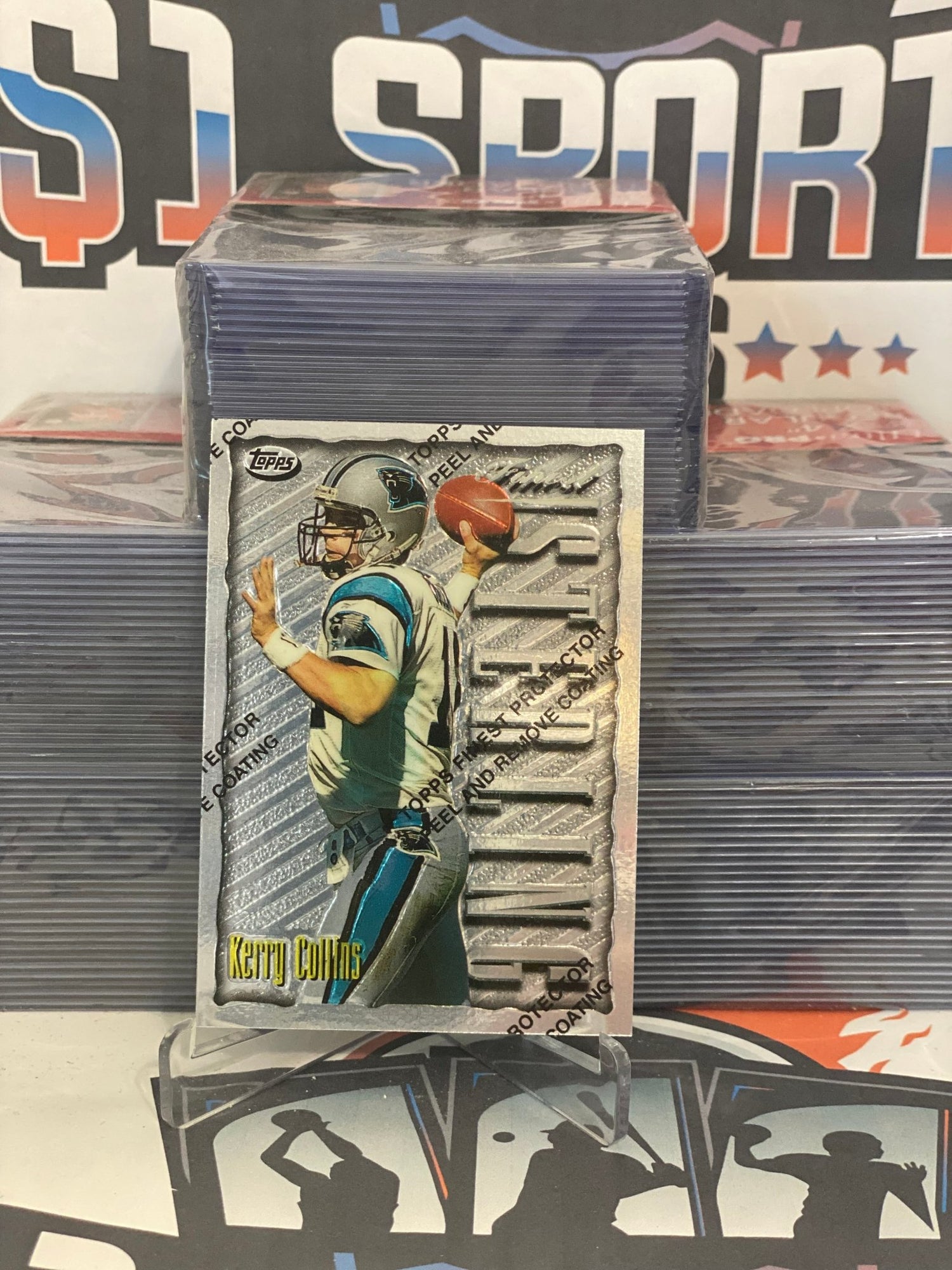 1996 Topps Finest (Sterling) Kerry Collins #41