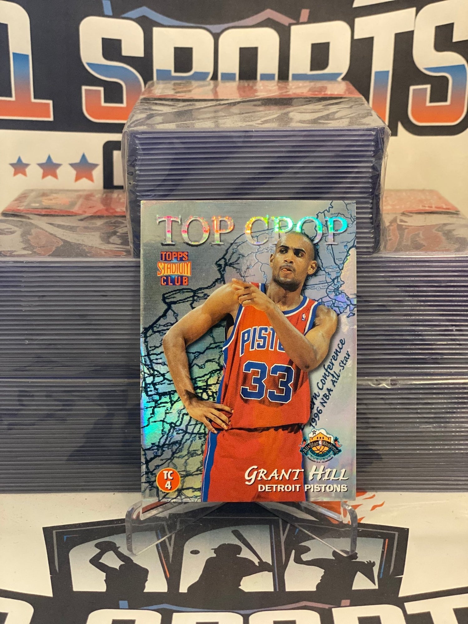 1996 Topps Stadium Club (Top Crop) Grant Hill & Sean Elliott #TC4