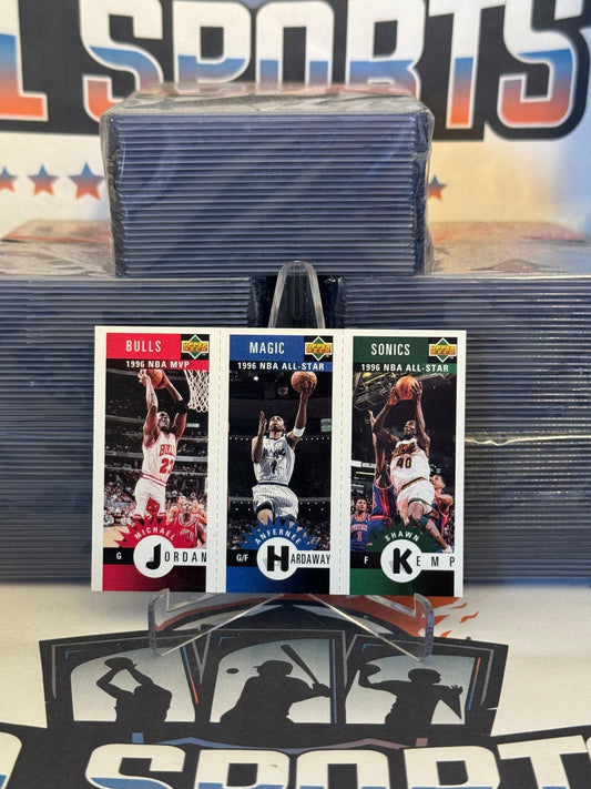 1996 Upper Deck Collector's Choice (Mini) Michael Jordan, Shawn Kemp, Anfernee Hardaway #M11