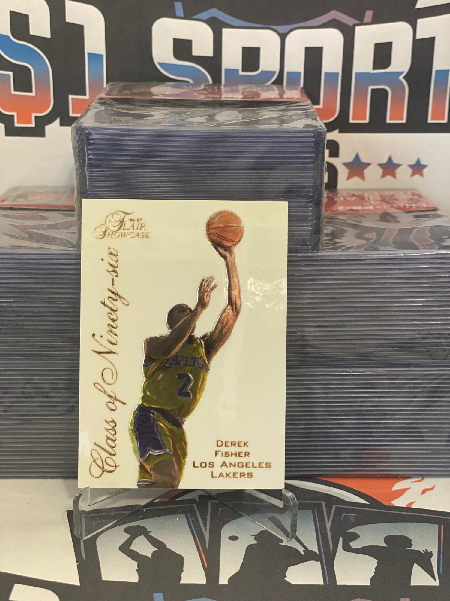 1997 Fleer Flair (Class of1996) Derek Fisher Rookie #7