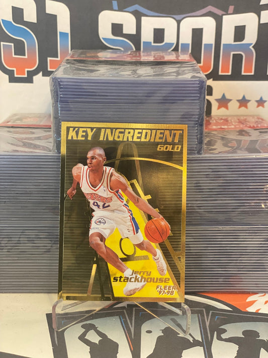 1997 Fleer (Gold, Key Ingredients) Jerry Stackhouse #14