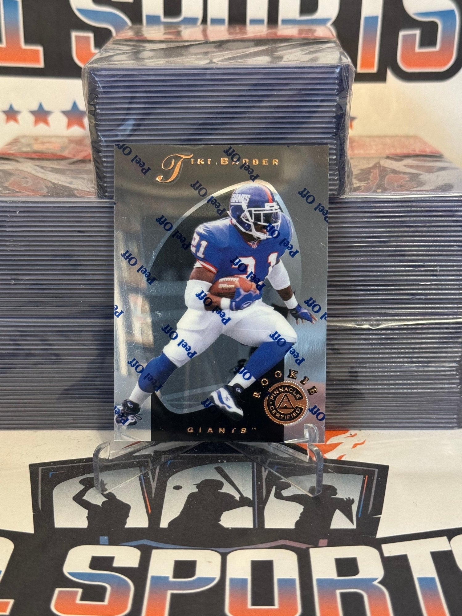 1997 Pinnacle Certified Tiki Barber Rookie #129
