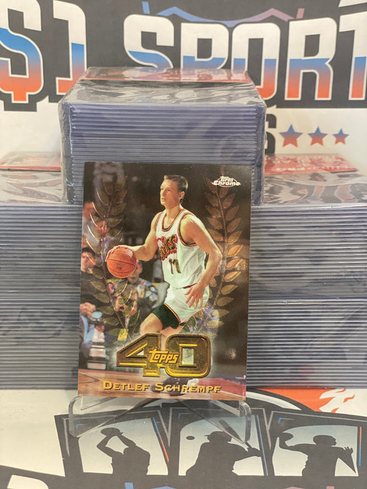 1997 Topps Chrome (40 Years) Detlef Schrempf #T40-10