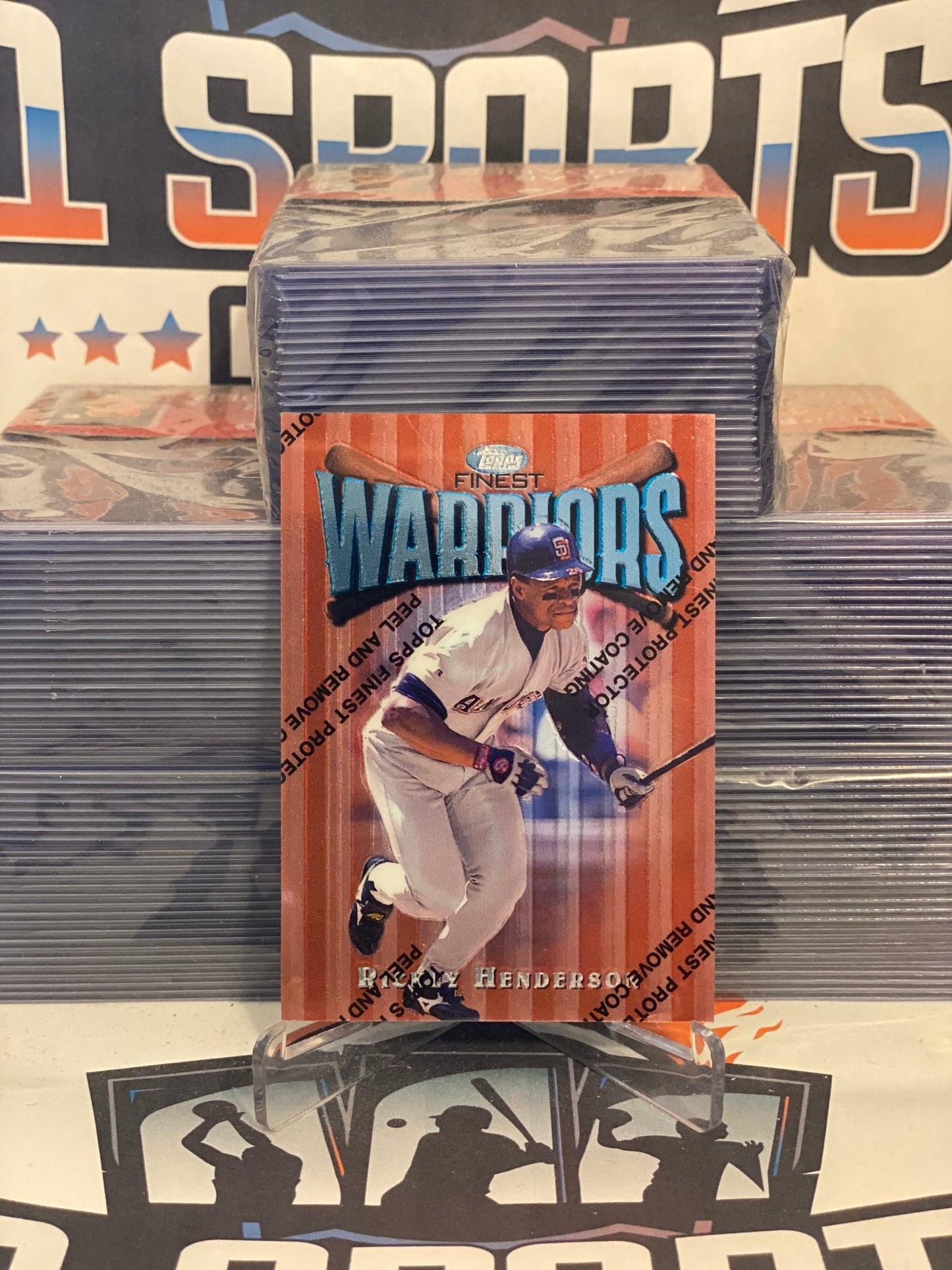 1997 Topps Finest (Warriors) Rickey Henderson #63