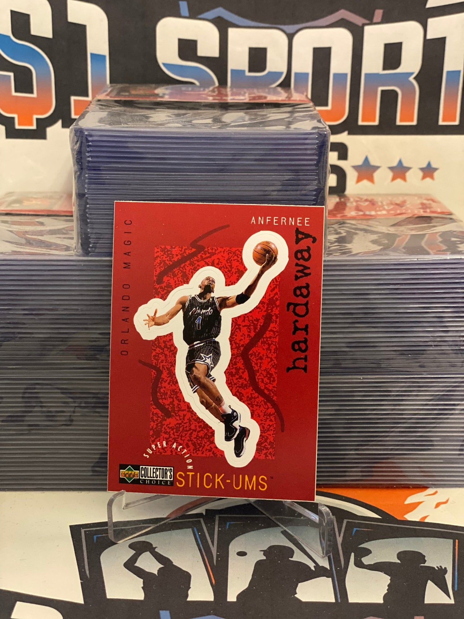 1997 Upper Deck Collector's Choice (Stick-Ums) Anfernee Hardaway #S19