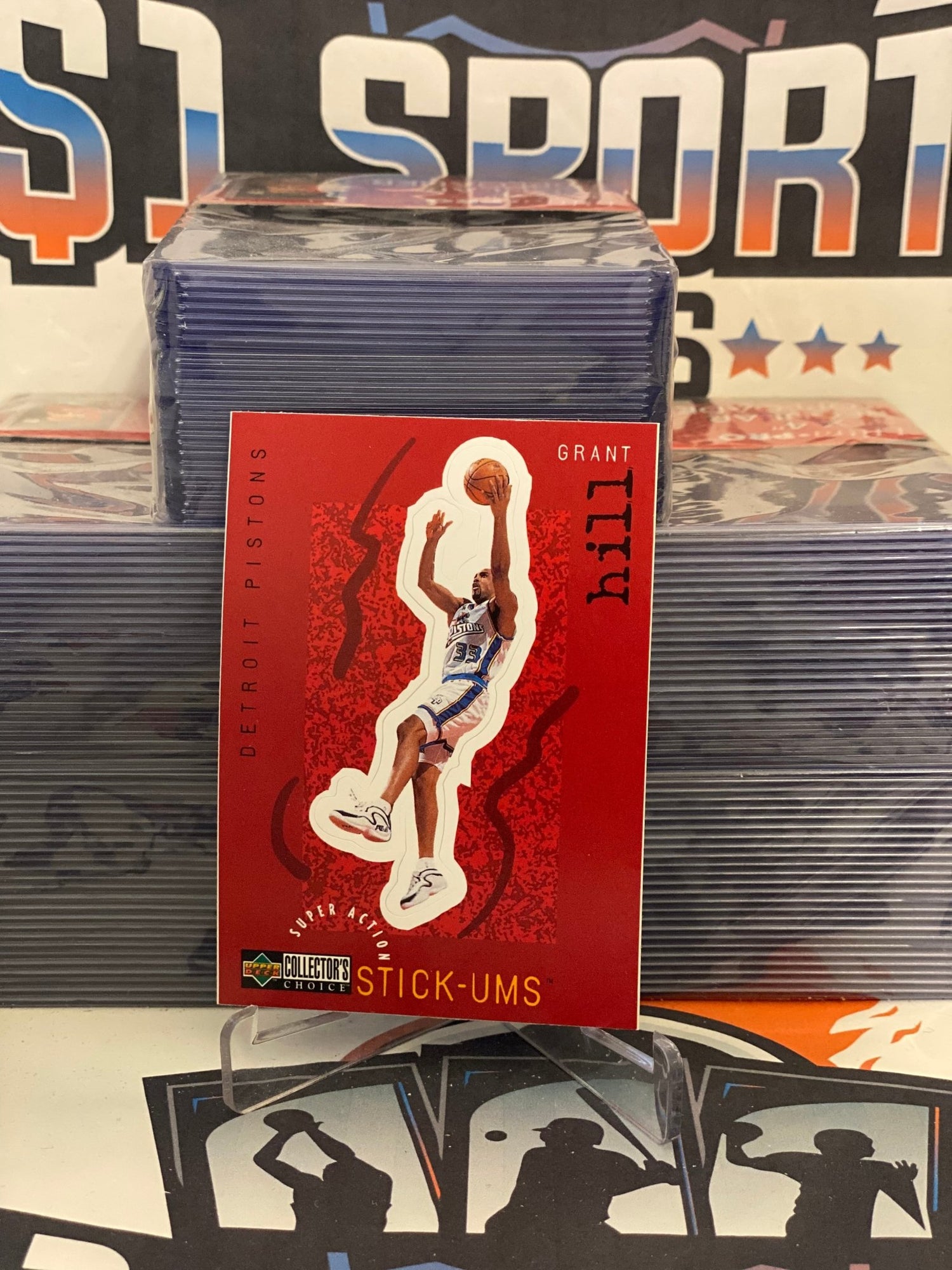 1997 Upper Deck Collector's Choice (Stick-Ums) Grant Hill #S8
