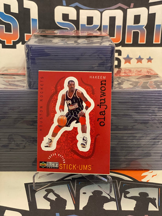 1997 Upper Deck Collector's Choice (Stick-Ums) Hakeem Olajuwon #S10