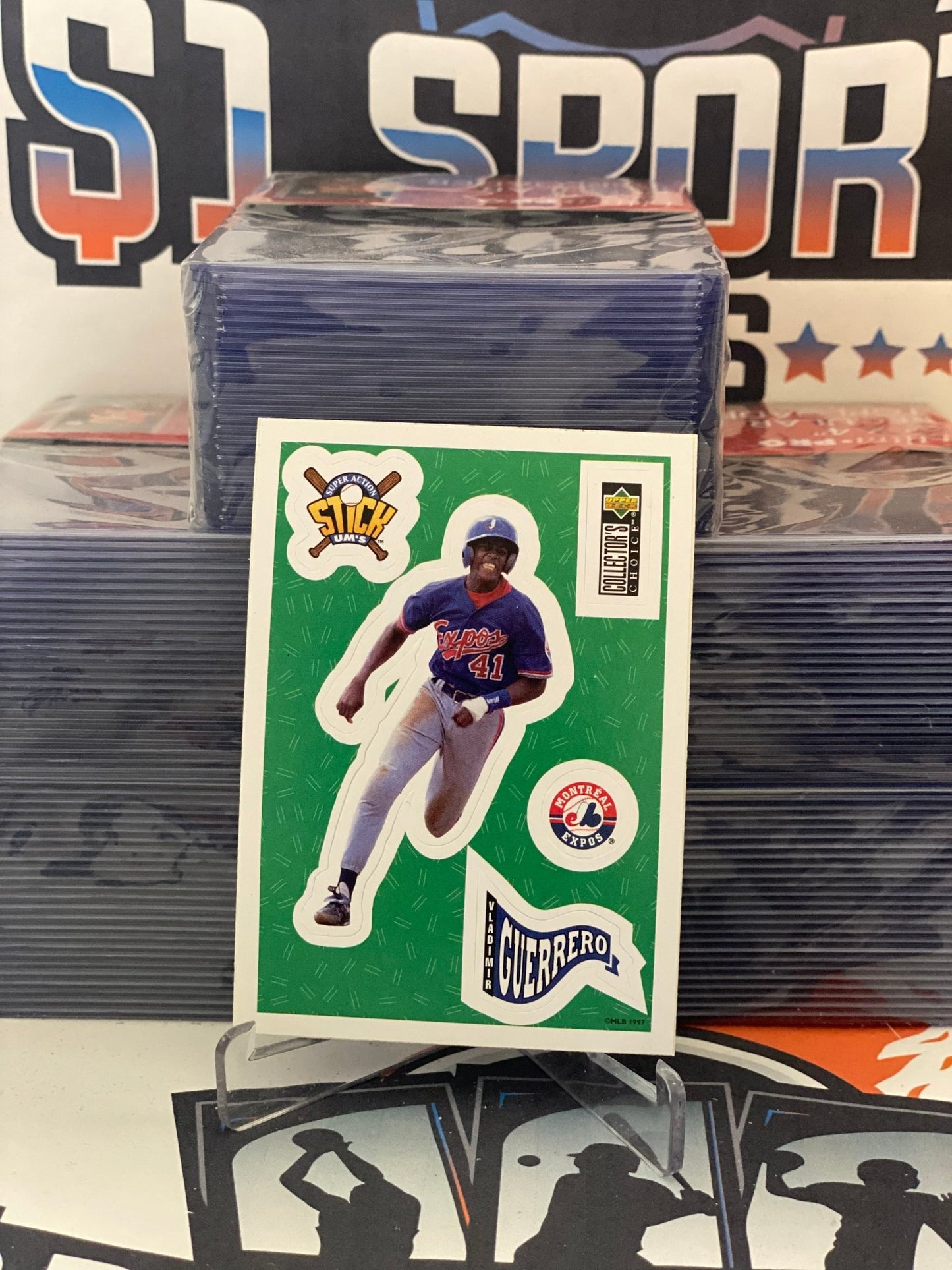 1997 Upper Deck Collector's Choice (Stick-Ums) Vladimir Guerrero Sr. #28