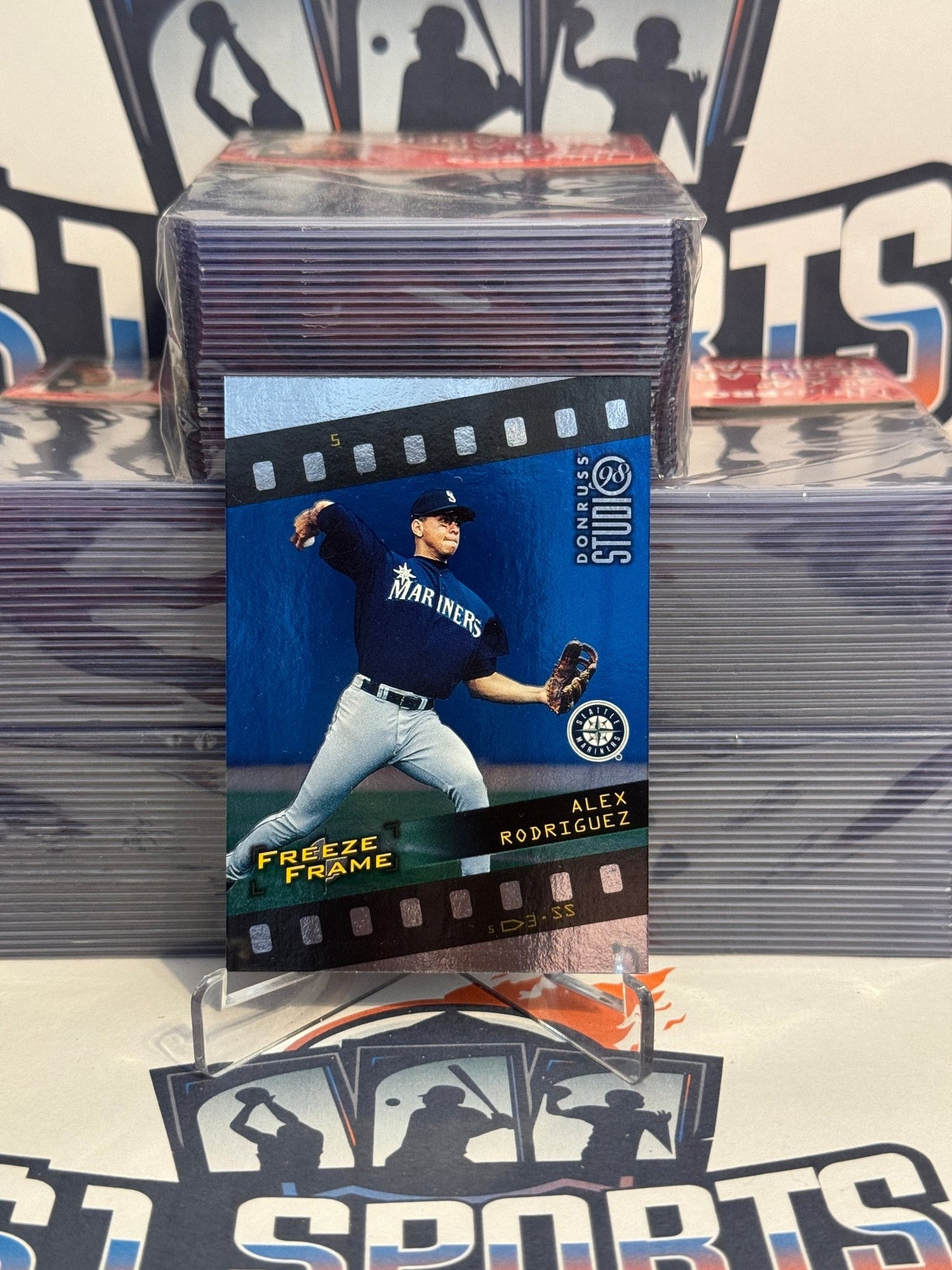 1998 Donruss Studio (Freeze Frame 2456/4500) Alex Rodriguez #5