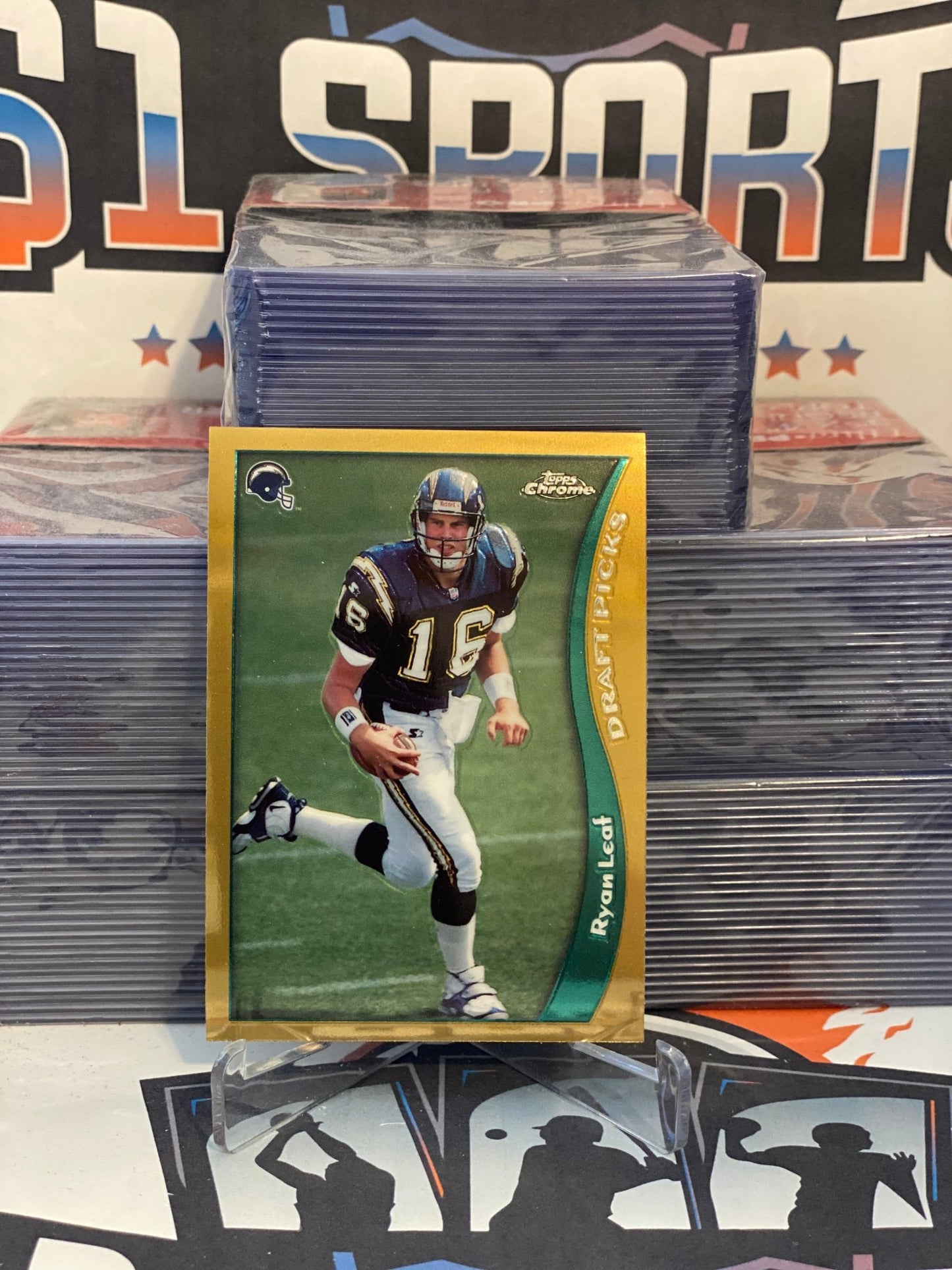 1998 Topps Chrome (Draft Picks) Ryan Leaf Rookie #66