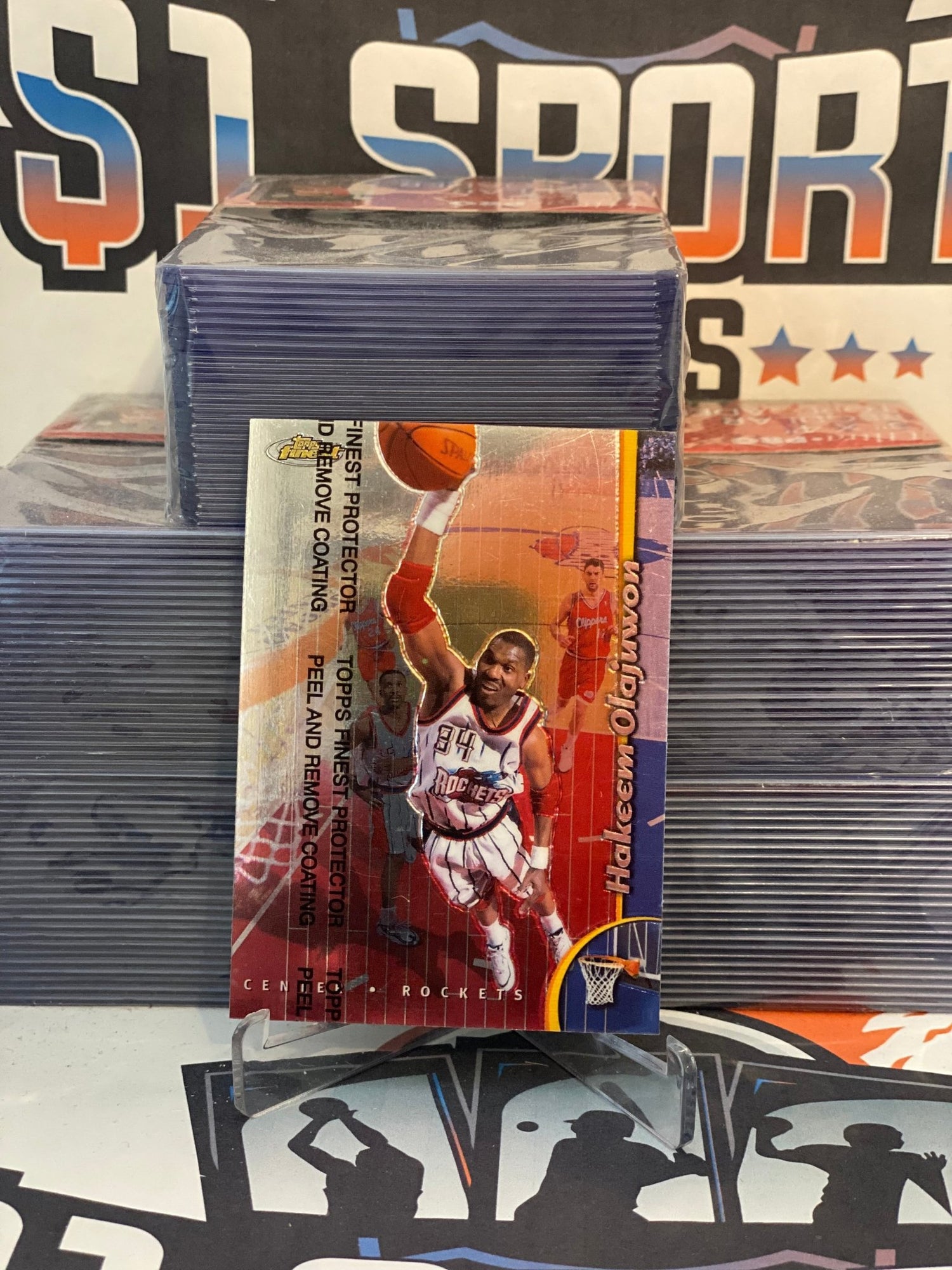 1998 Topps Finest Hakeem Olajuwon #12