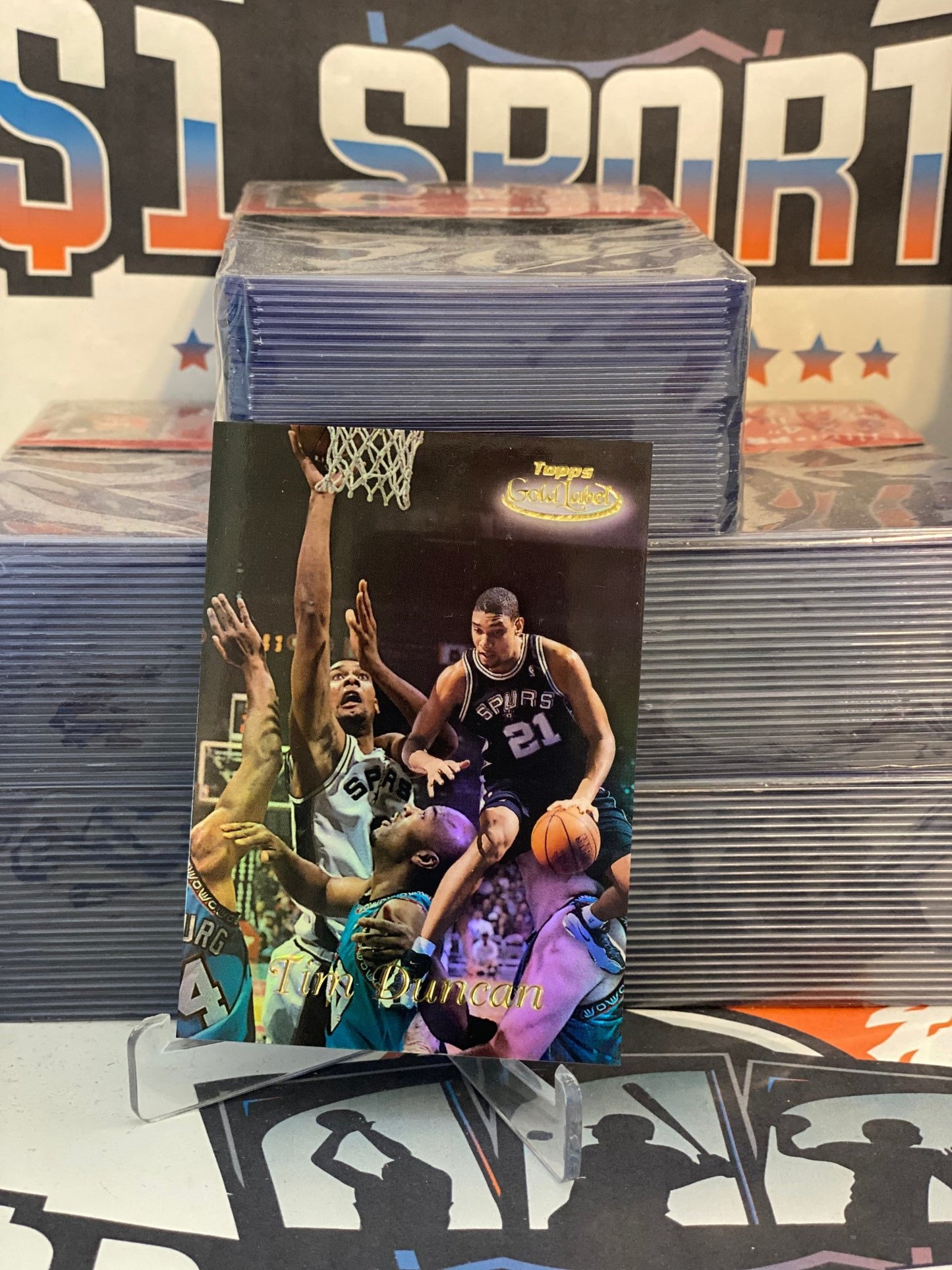 1998 Topps Gold Label (2nd Year) Tim Duncan #GL7