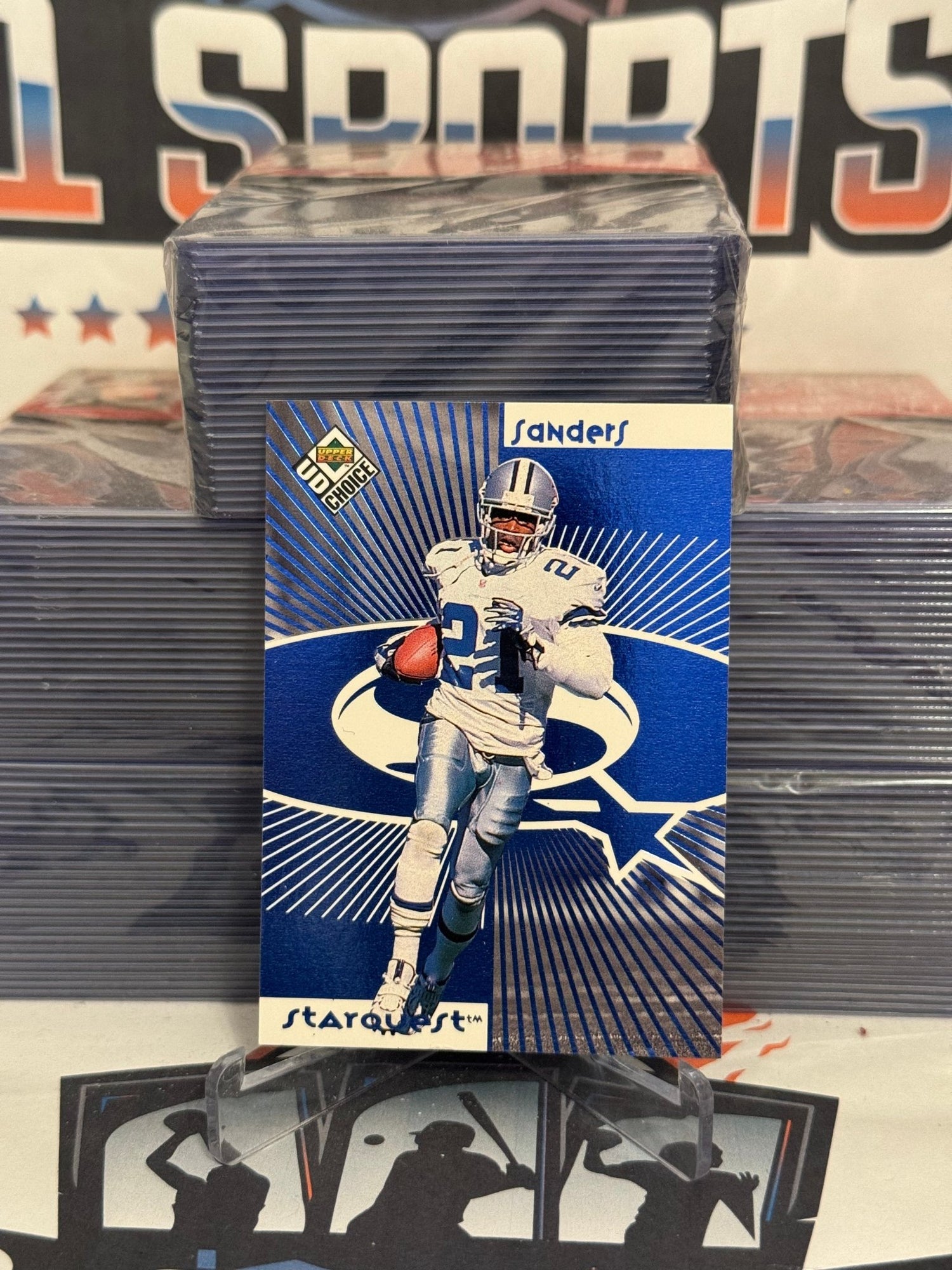 1998 Upper Deck Collector's Choice (Star Quest) Deion Sanders & Rod Woodson #SR06