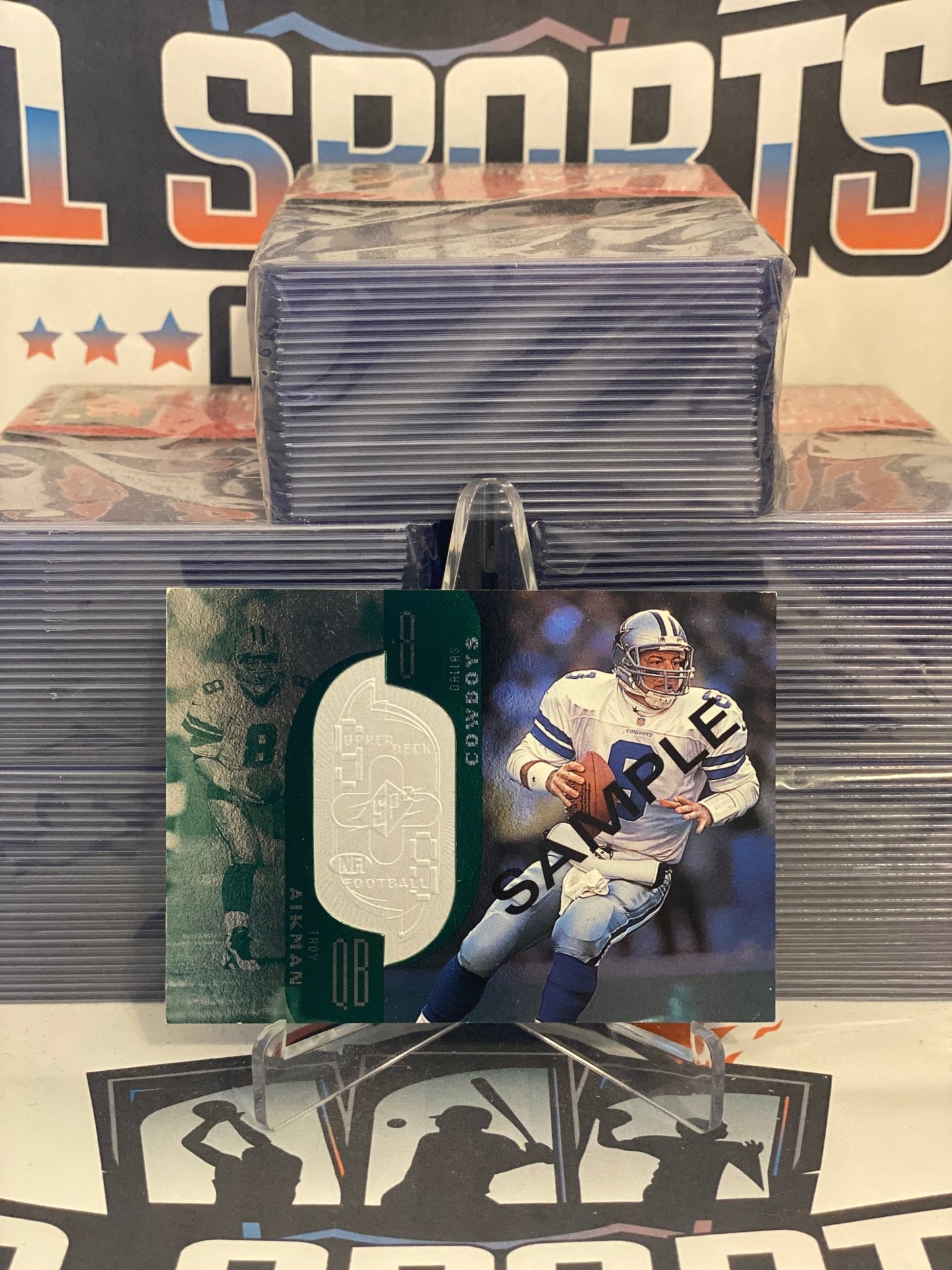 1998 Upper Deck SPx (Sample) Troy Aikman #8