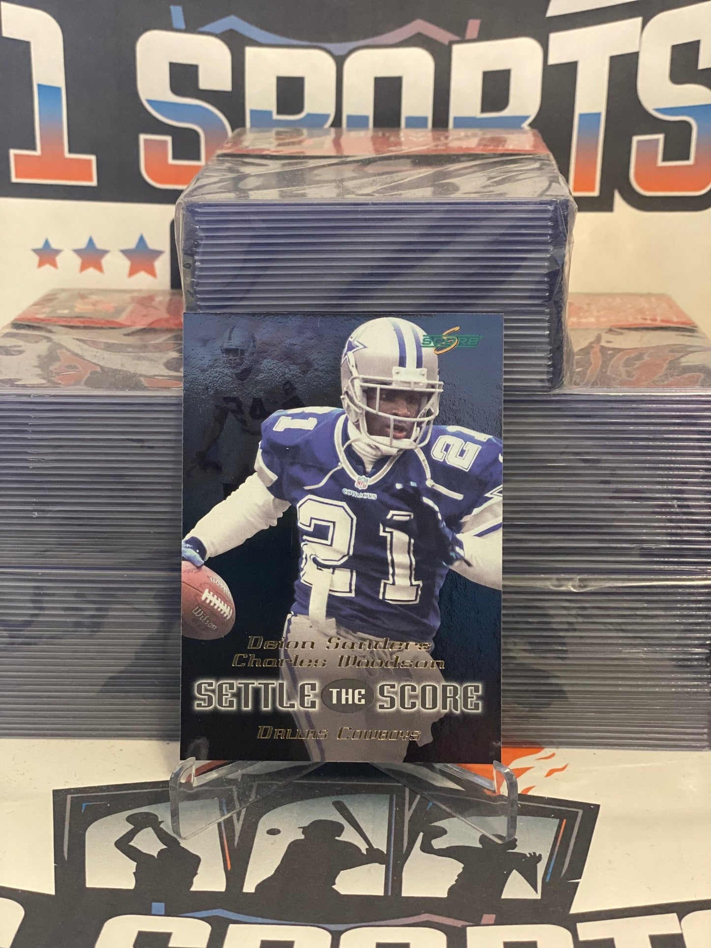 1999 Score (Settle The Score) Deion Sanders & Charles Woodson #2b