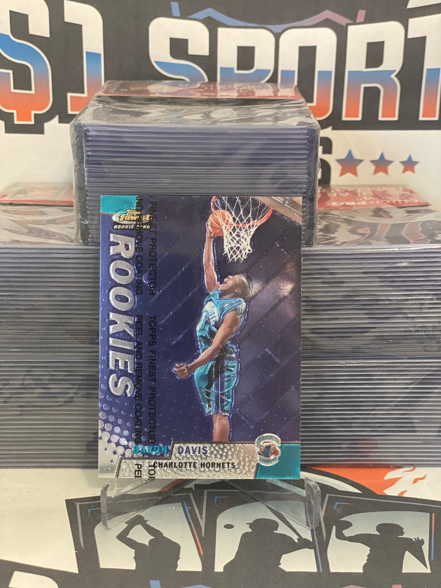 1999 Topps Finest Baron Davis Rookie #111