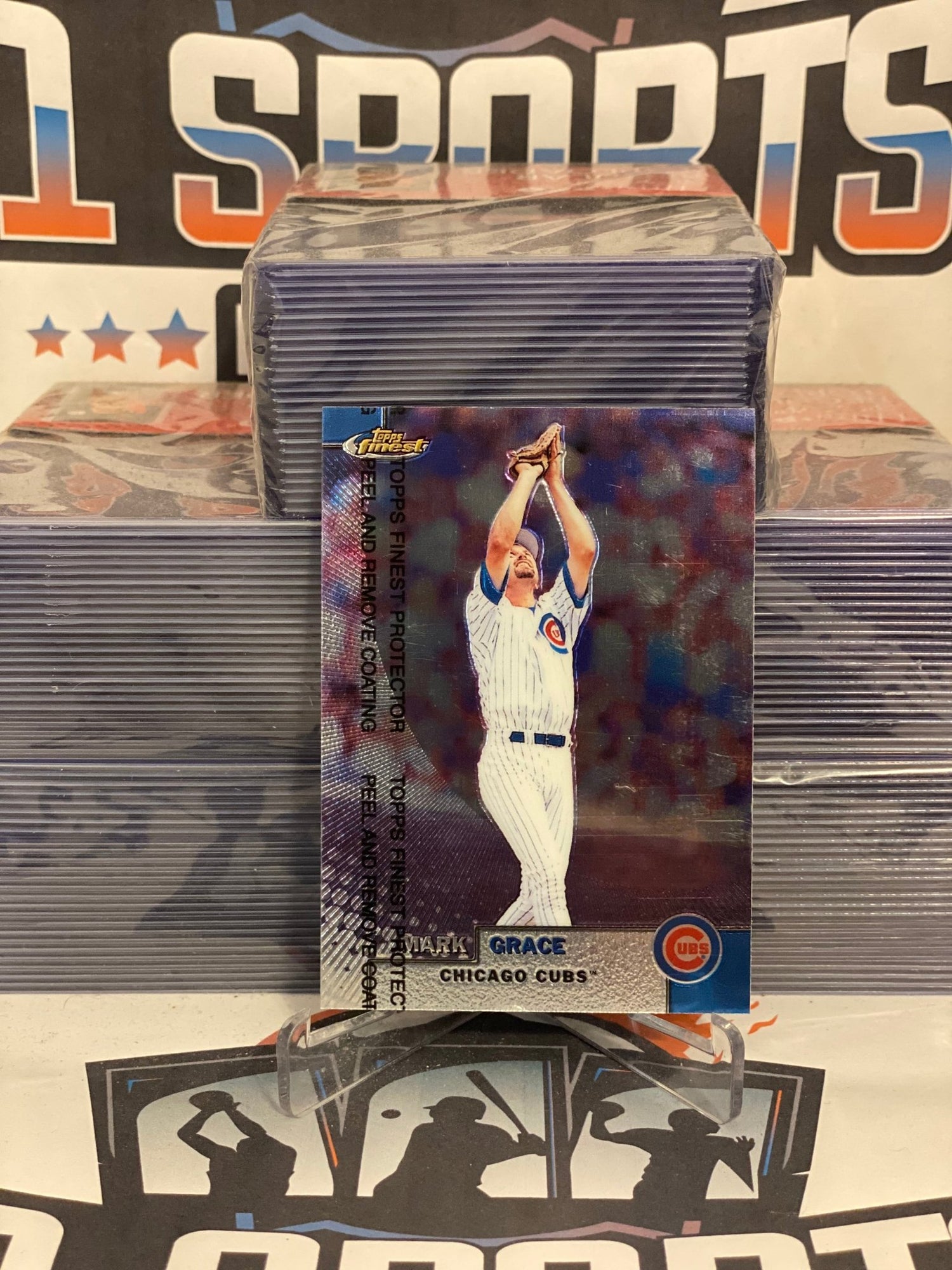 1999 Topps Finest Mark Grace #6