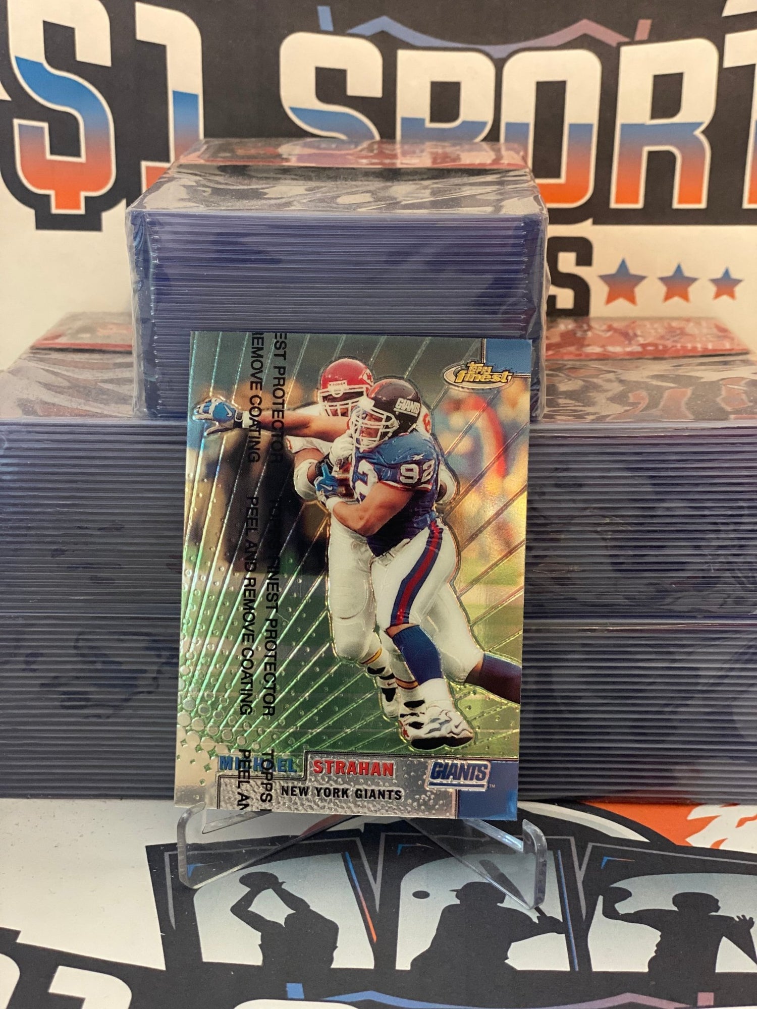 1999 Topps Finest Michael Strahan #97