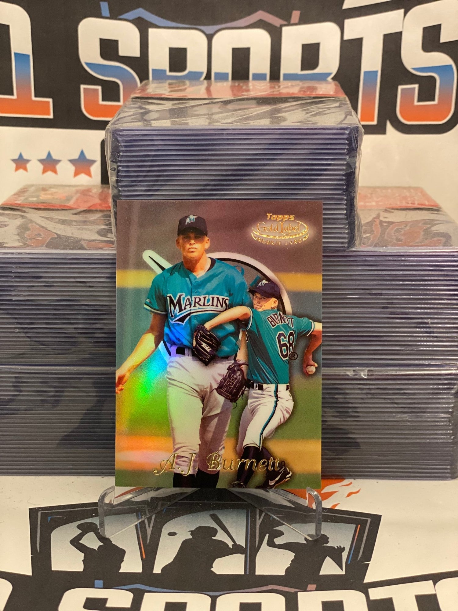 1999 Topps Gold Label (Class 1) A.J. Burnett Rookie #34