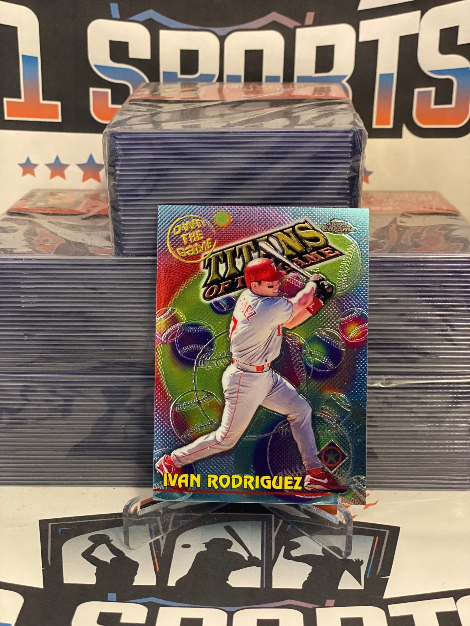 2000 Topps Chrome (Titans of the Game) Ivan Rodriguez #OTG23