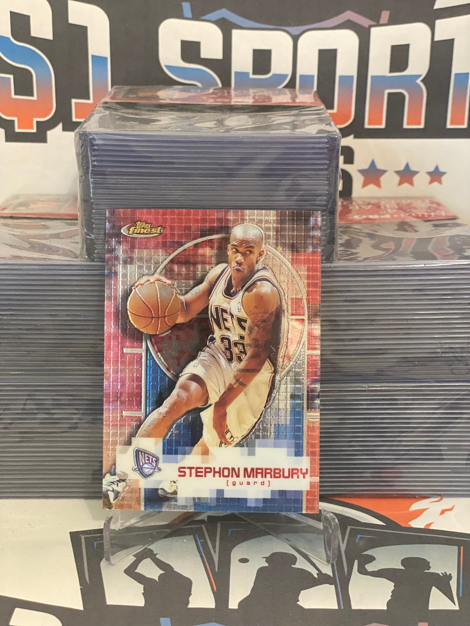 2000 Topps Finest Stephon Marbury #92