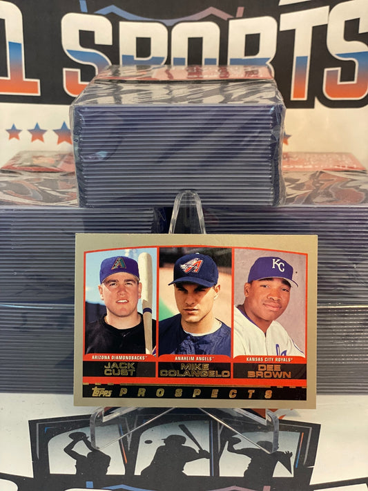 2000 Topps (Prospects) Jack Cust, Mike Colangelo, Dee Brown Rookie #202