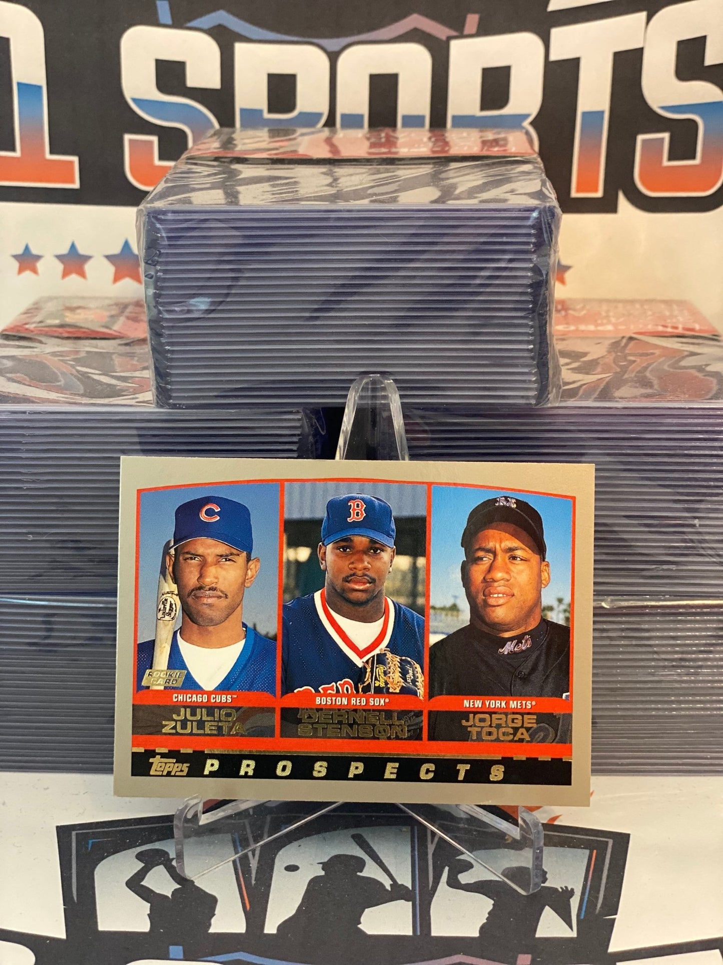 2000 Topps (Prospects) Julio Zuleta, Dernell Stenson, Jorge Toca Rookie #444