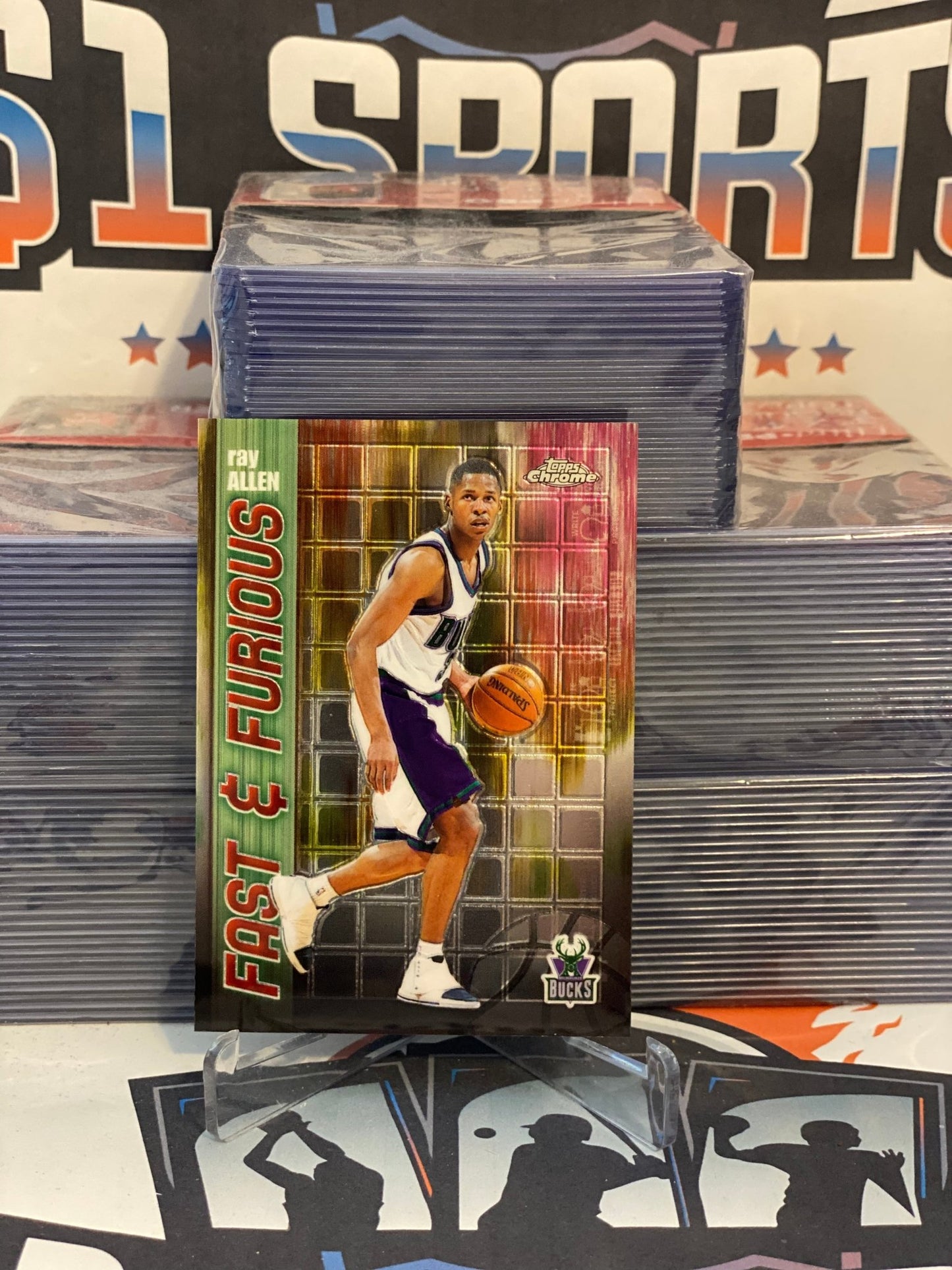 2001 Topps Chrome (Fast & Furious) Ray Allen #FF09