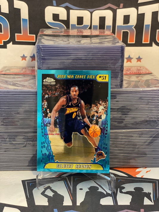 2001 Topps Chrome Gilbert Arenas Rookie #157