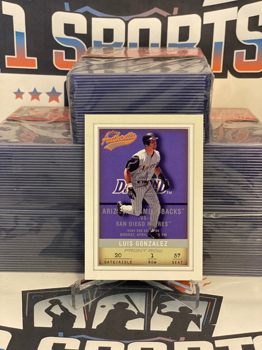2002 Fleer Athentic (Front Row 69/150) Luis Gonzalez #96