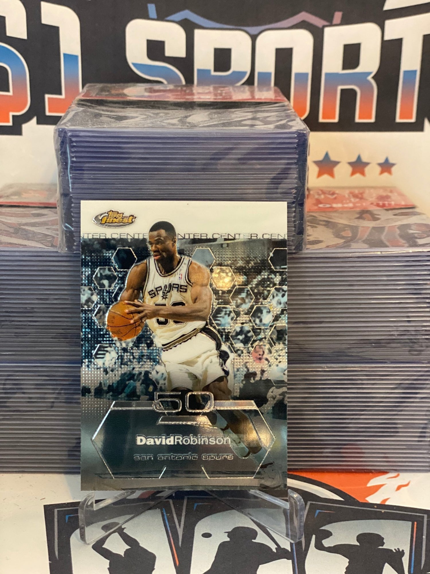 2002 Topps Finest David Robinson #23