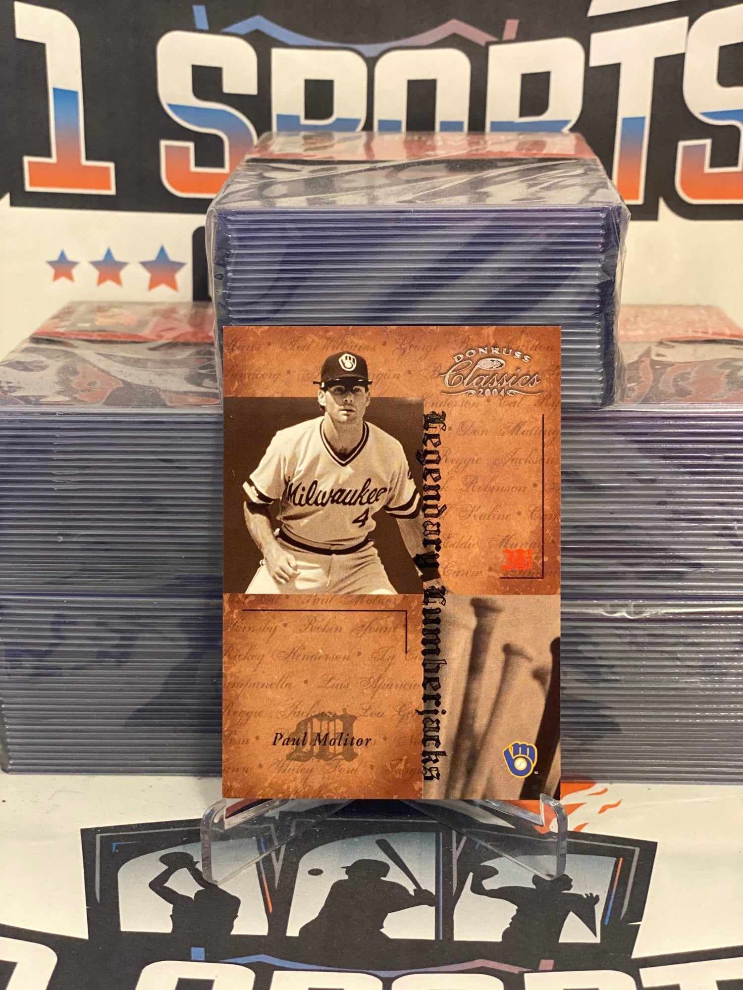 2004 Donruss Classics (Legendary Lumberjacks 174/1000) Paul Molitor #LB-36