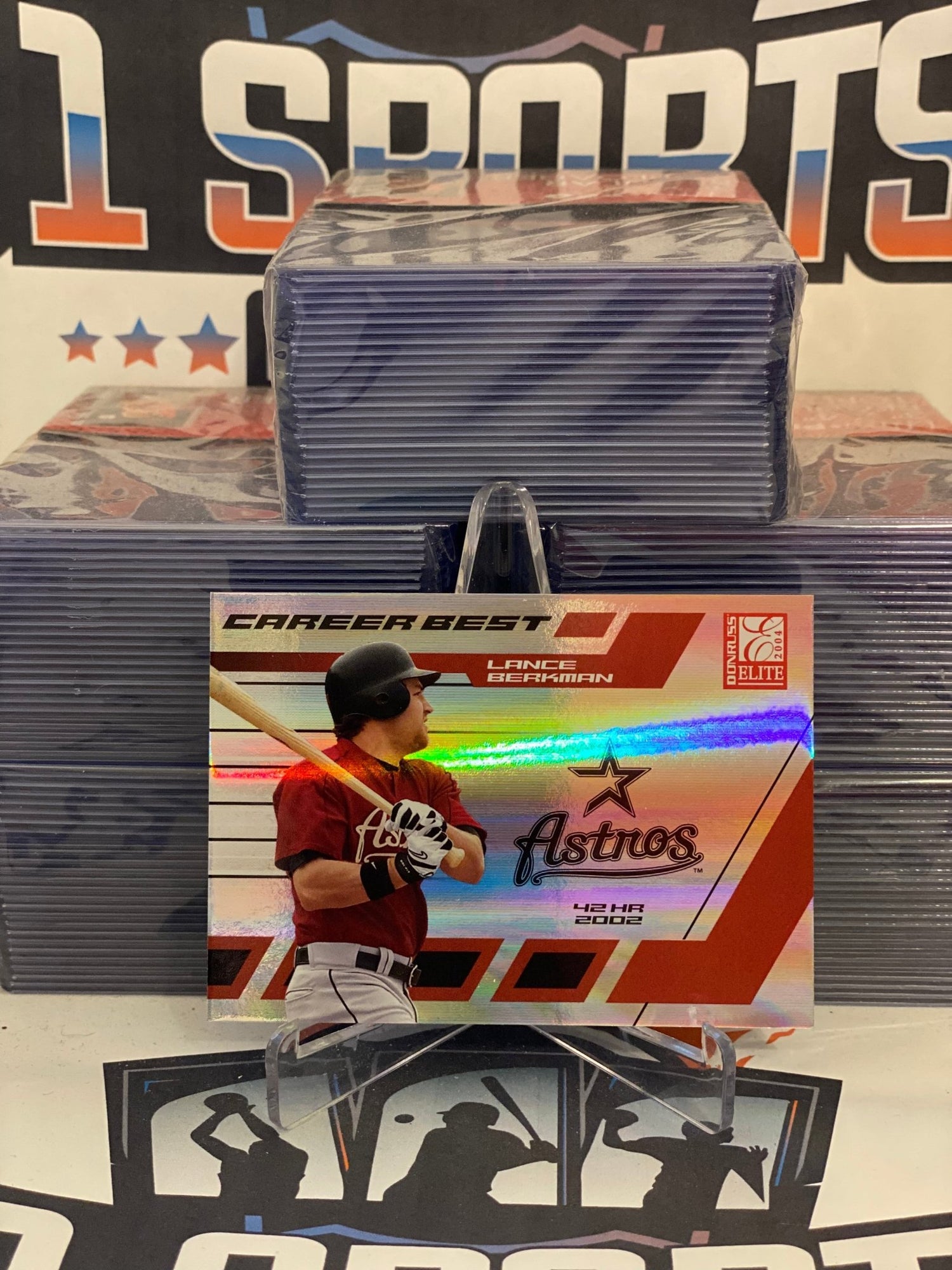 2004 Donruss Elite (Career Best 238/1000) Lance Berkman #CB-25