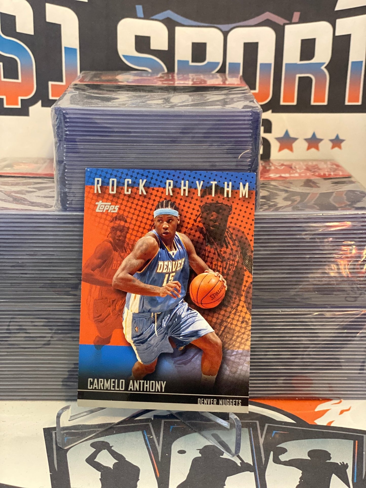 2004 Topps (Rock Rhythm) Carmelo Anthony #RR-CA