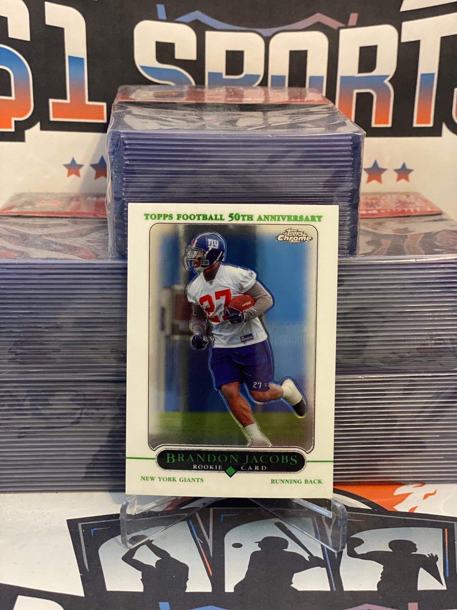 2005 Topps Chrome Brandon Jacobs Rookie #216