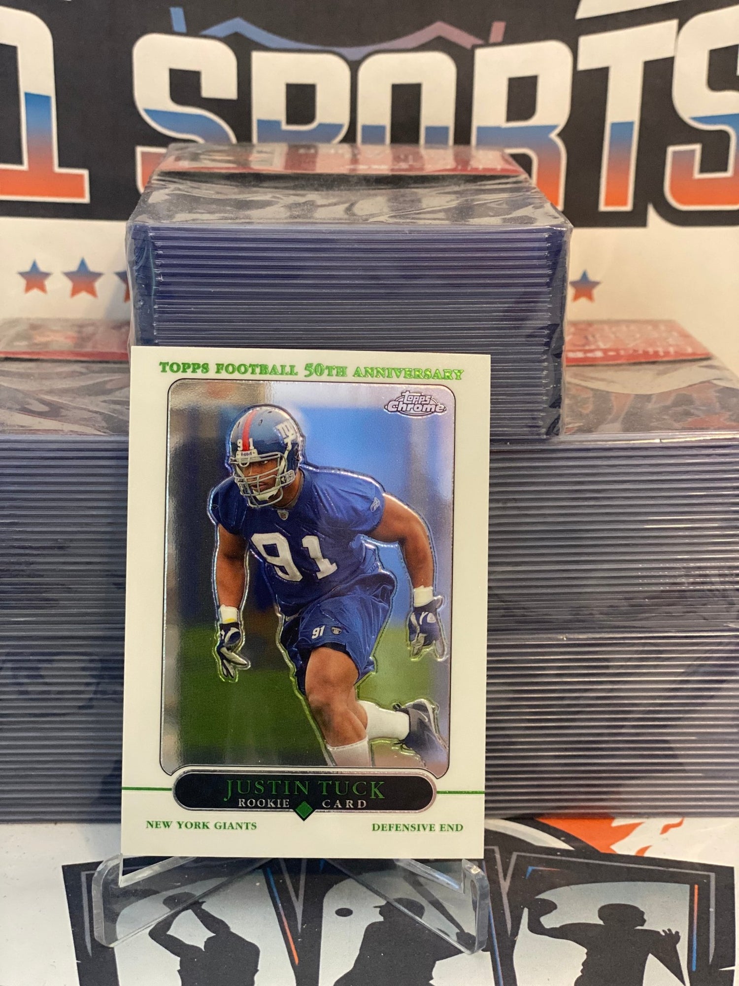 2005 Topps Chrome Justin Tuck Rookie #231