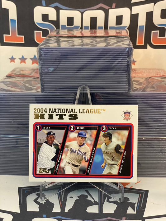 2005 Topps (NL Hits Leaders) Mark Loretta, Jack Wilson, Adrian Beltre #344
