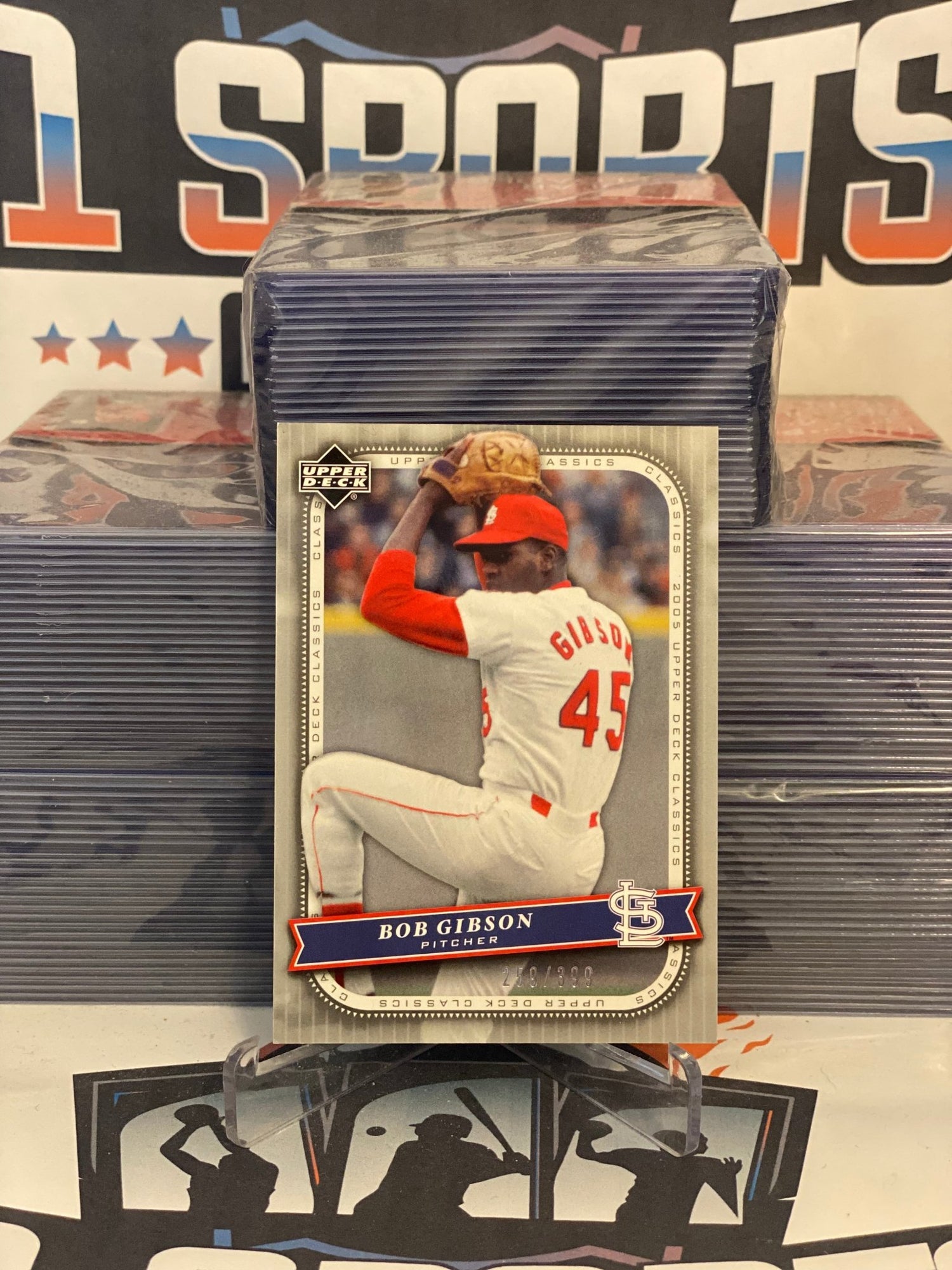 2005 Upper Deck Classics (259/399) Bob Gibson #10