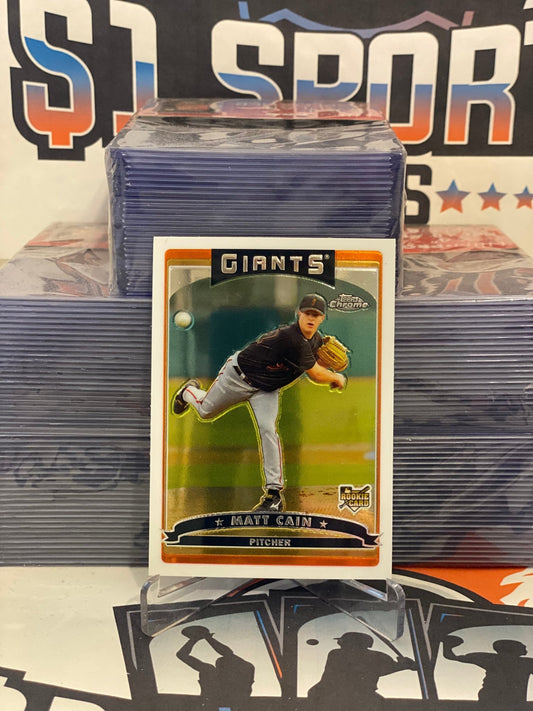 2006 Topps Chrome Matt Cain Rookie #304