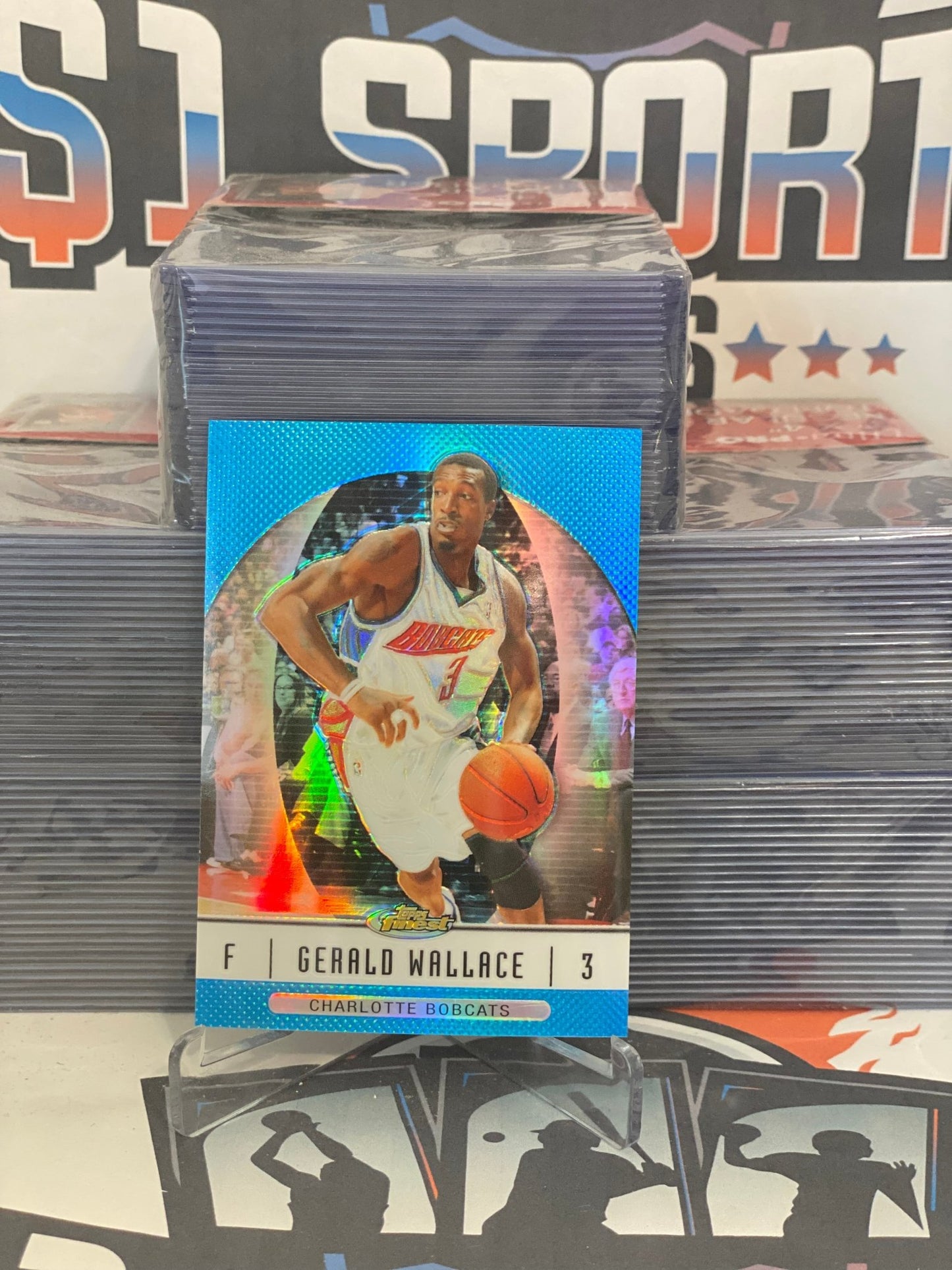 2006 Topps Finest (Blue Refractor 298/299) Gerald Wallace #11