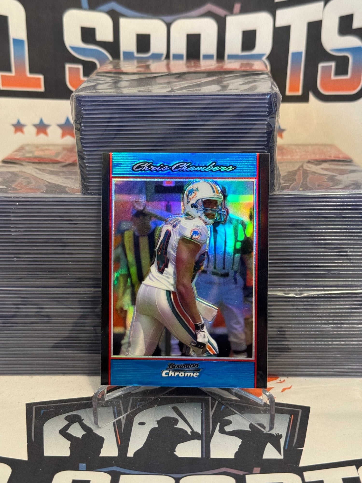 2007 Bowman Chrome (Blue Refractor 97/150) Chris Chambers #BC148