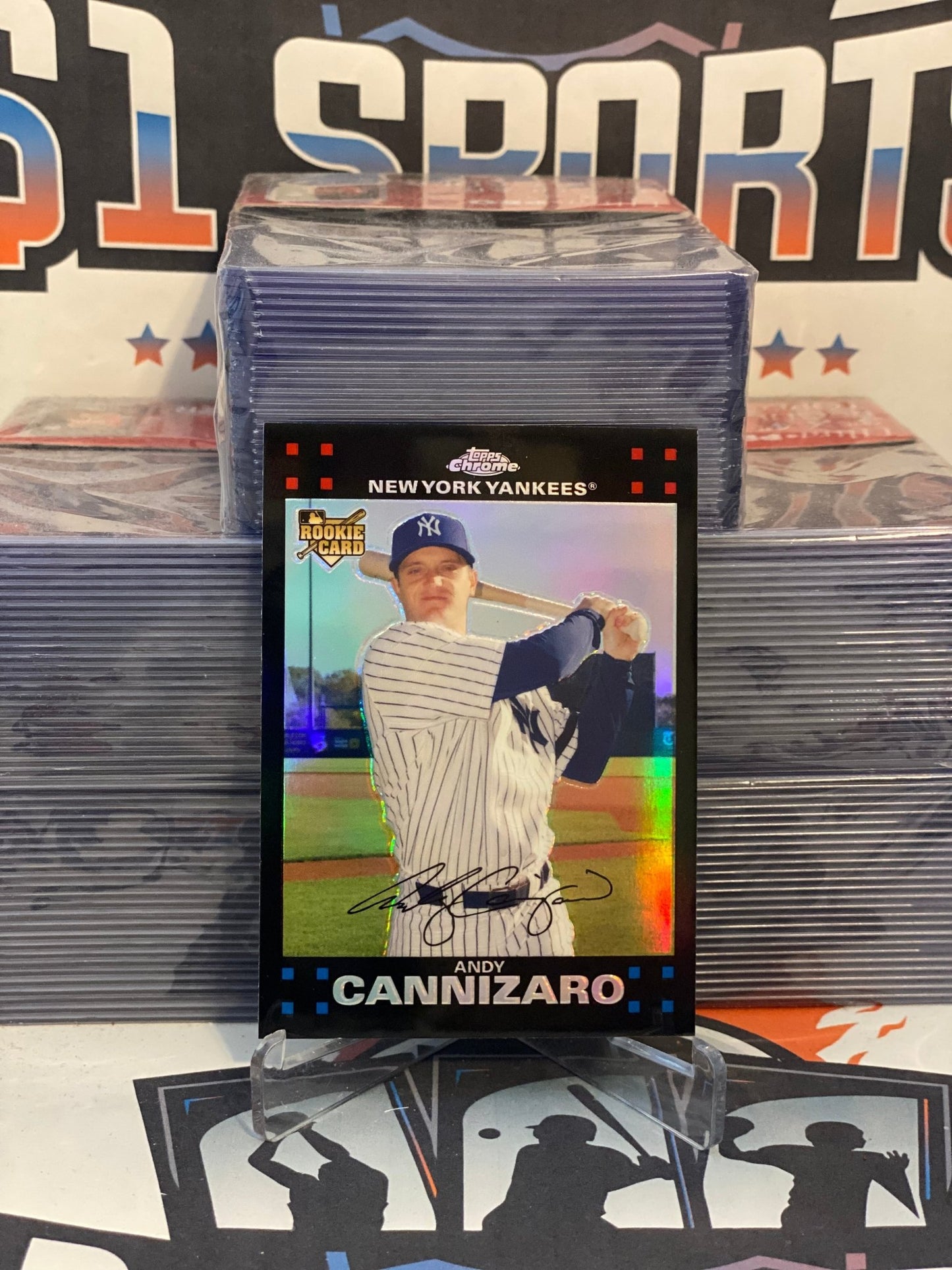 2007 Topps Chrome (Refractor) Andy Cannizaro Rookie #285