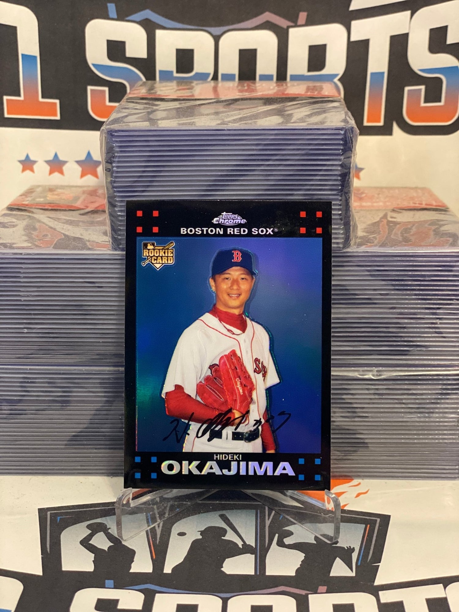 2007 Topps Chrome (Refractor) Hideki Okajima Rookie #297
