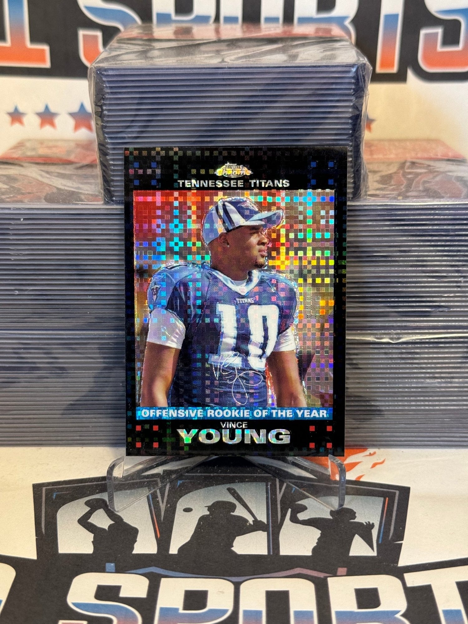 2007 Topps Chrome (X-Fractor, Rookie of the Year) Vince Young #TC107