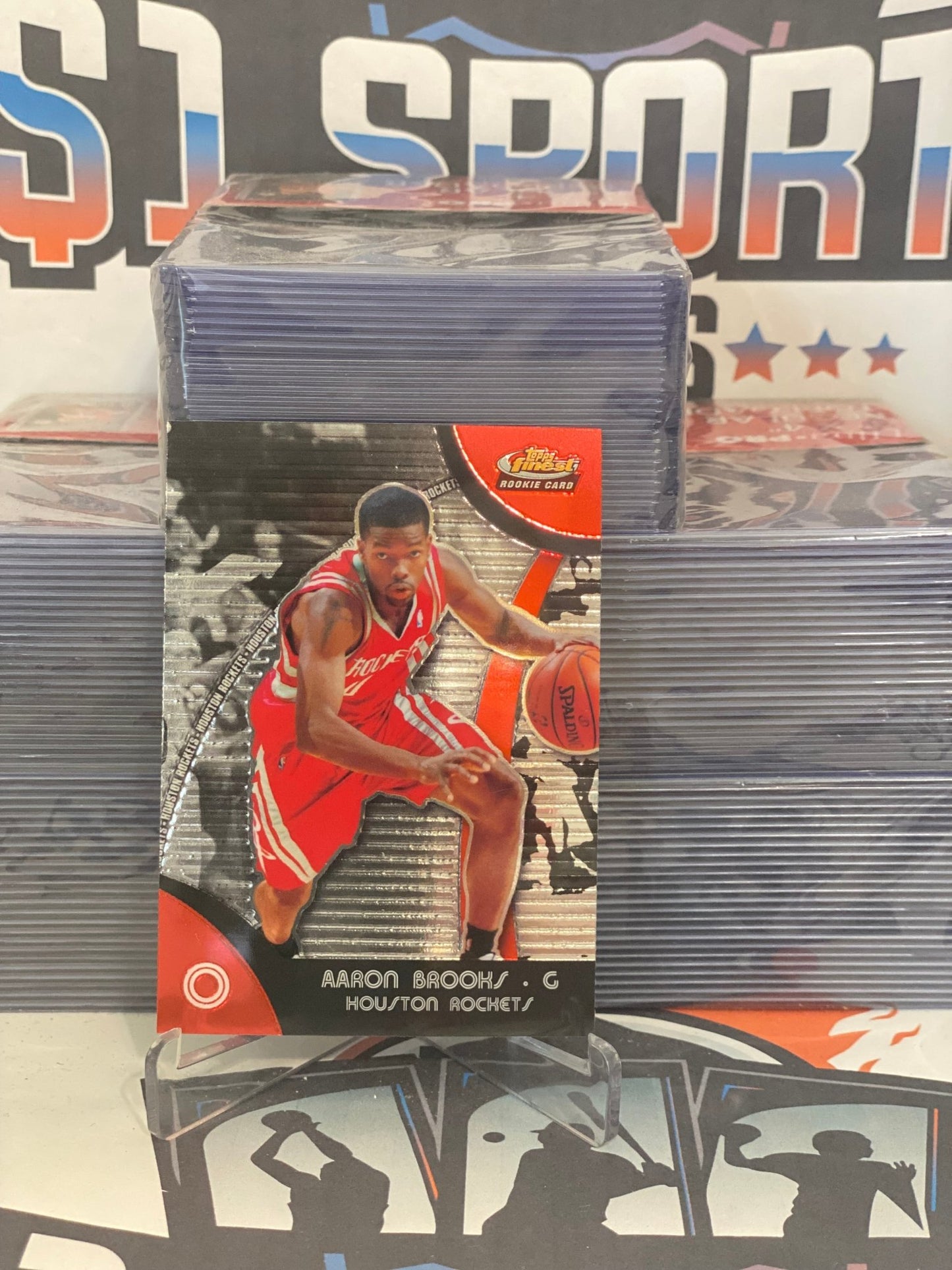 2007 Topps Finest Aaron Brooks Rookie #75